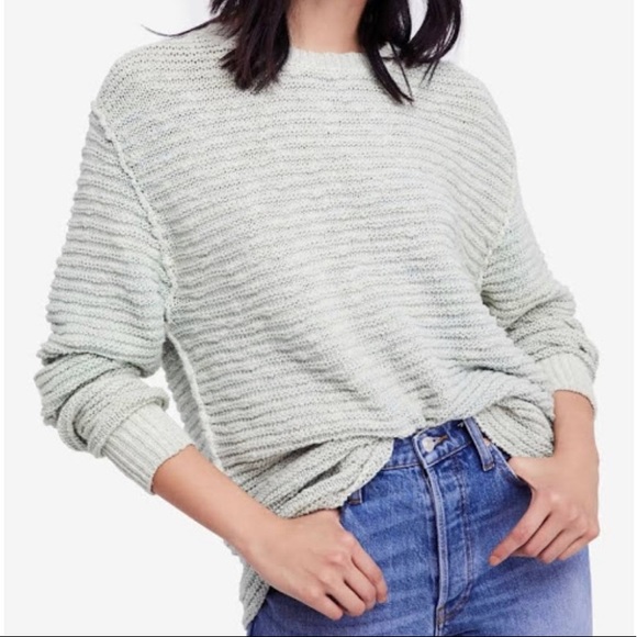 NWT:  Free People Menace Sweater Color Moss Medium $128 - Picture 5 of 5